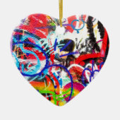 Crazy Graffiti Keramisch Ornament (Voorkant)