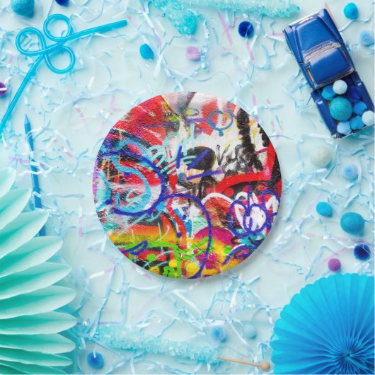 Crazy Graffiti Papieren Bordje (Feest)