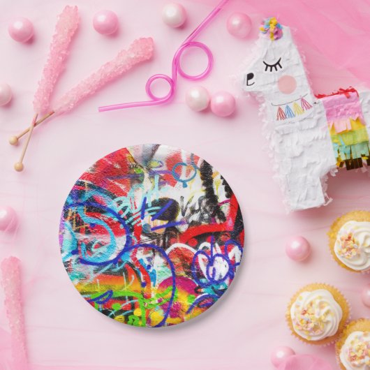 Crazy Graffiti Papieren Bordje (Feest)