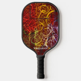 Crazy Graffiti Pollak op zoek Dark Red Pickleball Paddle