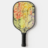 Crazy Graffiti Pollak op zoek lichtgeel Pickleball Paddle (Achterkant)