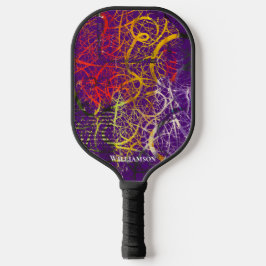Crazy Graffiti Pollak op zoek naar Paarse Pickleball Paddle