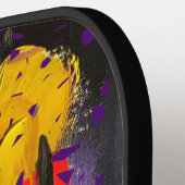 Crazy Graffiti Pollak op zoek naar Paarse Pickleball Paddle (Links Detail)