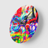 Crazy Graffiti Ronde Klok (Hoek)