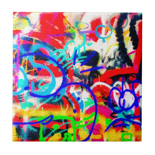 Crazy Graffiti Tegeltje (Voorkant)