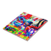 Crazy Graffiti Tegeltje (Zijkant)