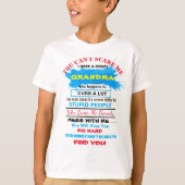 CRAZY GRANDMA GRANDFATHER Fun T-Shirt Personalize (Voorkant)