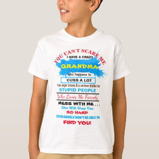 CRAZY GRANDMA GRANDFATHER Fun T-Shirt Personalize