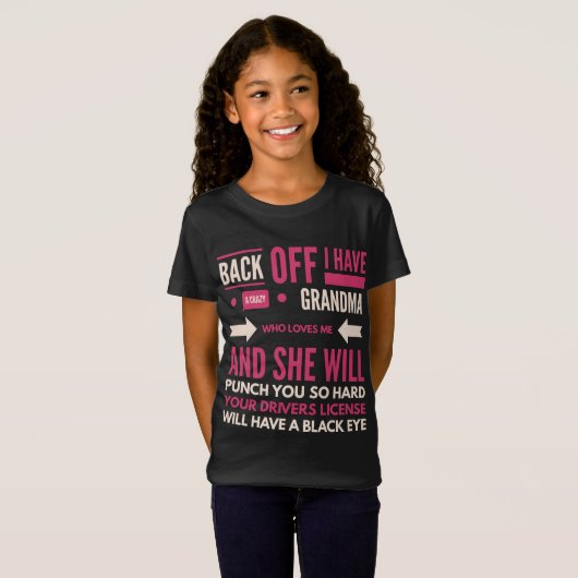 Crazy Grandma T-shirt (Voorkant volledig)