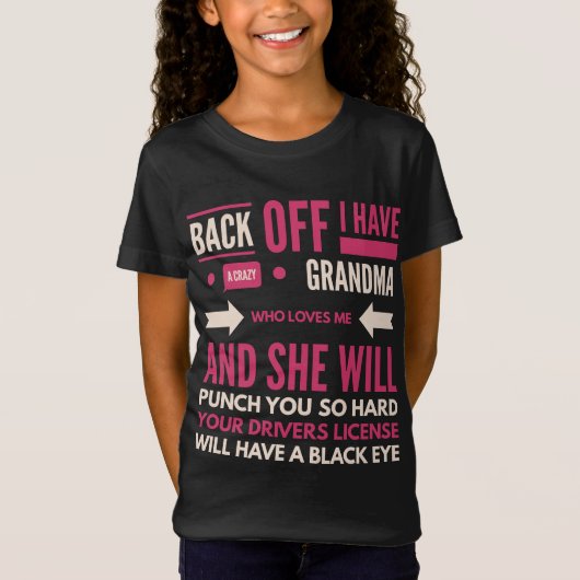 Crazy Grandma T-shirt (Voorkant)