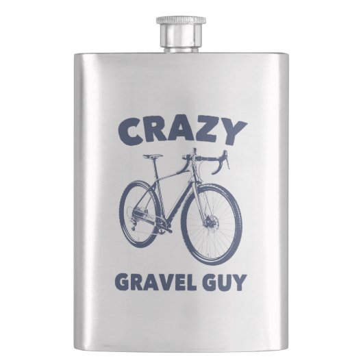 Crazy Gravel Guy Cycling Flacon (Voorkant)