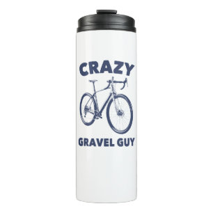 Crazy Gravel Guy Cycling Thermosbeker