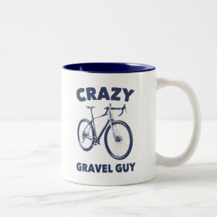 Crazy Gravel Guy Cycling Tweekleurige Koffiemok
