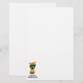 Crazy Green Cartoon Duck Different Reality Briefpapier (Voorkant / Achterkant)