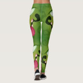 Crazy Green Monster Face Leggings (Achterkant)
