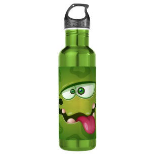 Crazy Green Monster Face Waterfles
