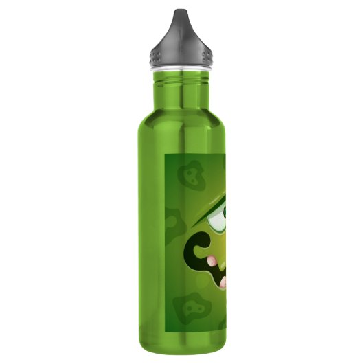 Crazy Green Monster Face Waterfles (Links)
