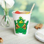 Crazy Green Monster Papieren Bekers
