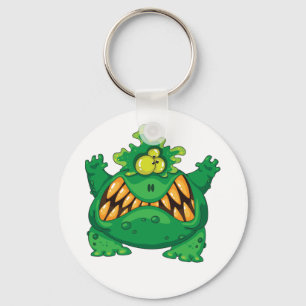 Crazy Green Monster Sleutelhanger