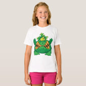 Crazy Green Monster T-shirt (Voorkant volledig)
