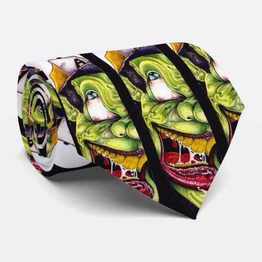 Crazy Green Stropdas (Opgerold)