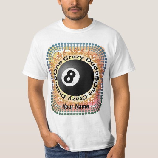 Crazy guy Eightball T-shirt (Voorkant)
