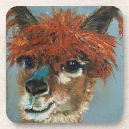 Crazy Hair Alpaca Hard Plastic Bier Onderzetter