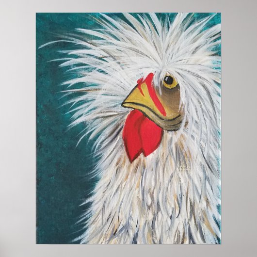Crazy Hair Chicken Poster (Voorkant)