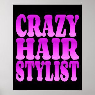 Crazy Hair Stylist Poster