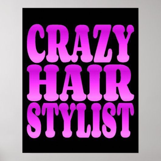 Crazy Hair Stylist Poster (Voorkant)