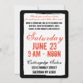 Crazy hair stylist schoonheidssalon grote opening kaart (Achterkant)