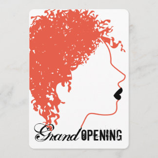 Crazy hair stylist schoonheidssalon grote opening kaart