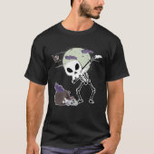 Crazy Halloween Alien Skull Dab Kids Skeleton Dabb T-shirt (Voorkant)