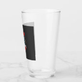 Crazy Halloween Heks Vliegende Bezem Horror Design Glas (Links)