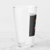 Crazy Halloween Heks Vliegende Bezem Horror Design Glas (Rechts)