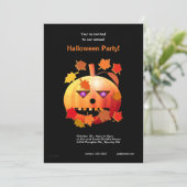 Crazy Halloween Pumpkin Kaart (Staand voorkant)