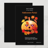 Crazy Halloween Pumpkin Kaart (Voorkant / Achterkant)