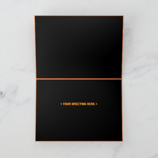 Crazy Halloween Pumpkins (foto lijst) Kaart (Binnen)