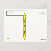 Crazy Ham Radio Rig met Hula Girl Lamp QSL-kaart Briefkaart (Achterkant)