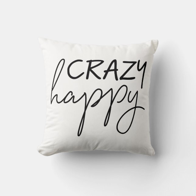 Crazy Happy Pillow Kussen (Voorkant)