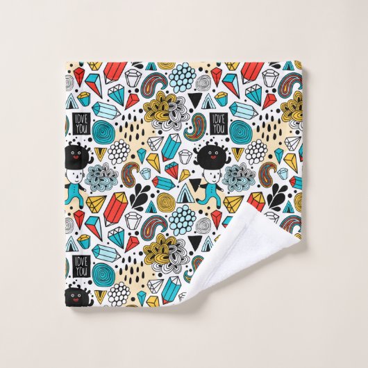 Crazy head bad handdoek (Wasdoekje)