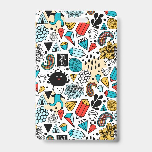 Crazy head badge (Voorzijde)