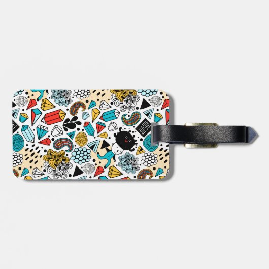 Crazy head bagagelabel (Achterkant horizontaal)