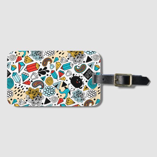 Crazy head bagagelabel (Voorkant (horizontaal))