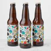 Crazy head bier etiket (Flessen)