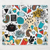 Crazy head bier etiket (Enkel label)