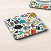 Crazy head bier onderzetter (Linkerzijde)