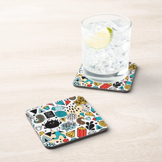 Crazy head bier onderzetter (Rechterzijde)