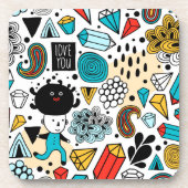 Crazy head bier onderzetter (Voorkant)