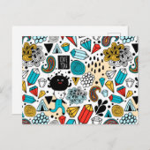 Crazy head briefkaart (Voorkant / Achterkant)